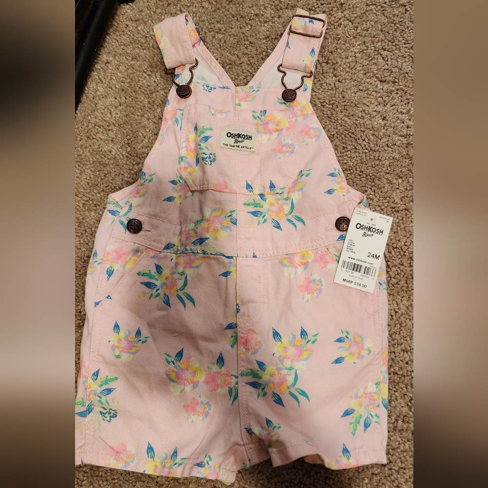 24 months toddler girls overall shorts